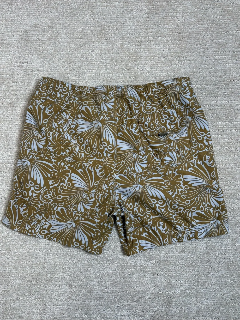 Tommy Bahama Relax Floral Swirl Print Swim Shorts Mens Size 38 Elastic Waist